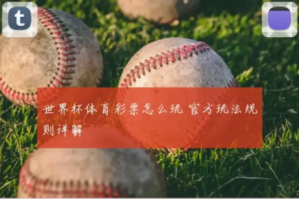 世界杯体彩规则核心玩法详解